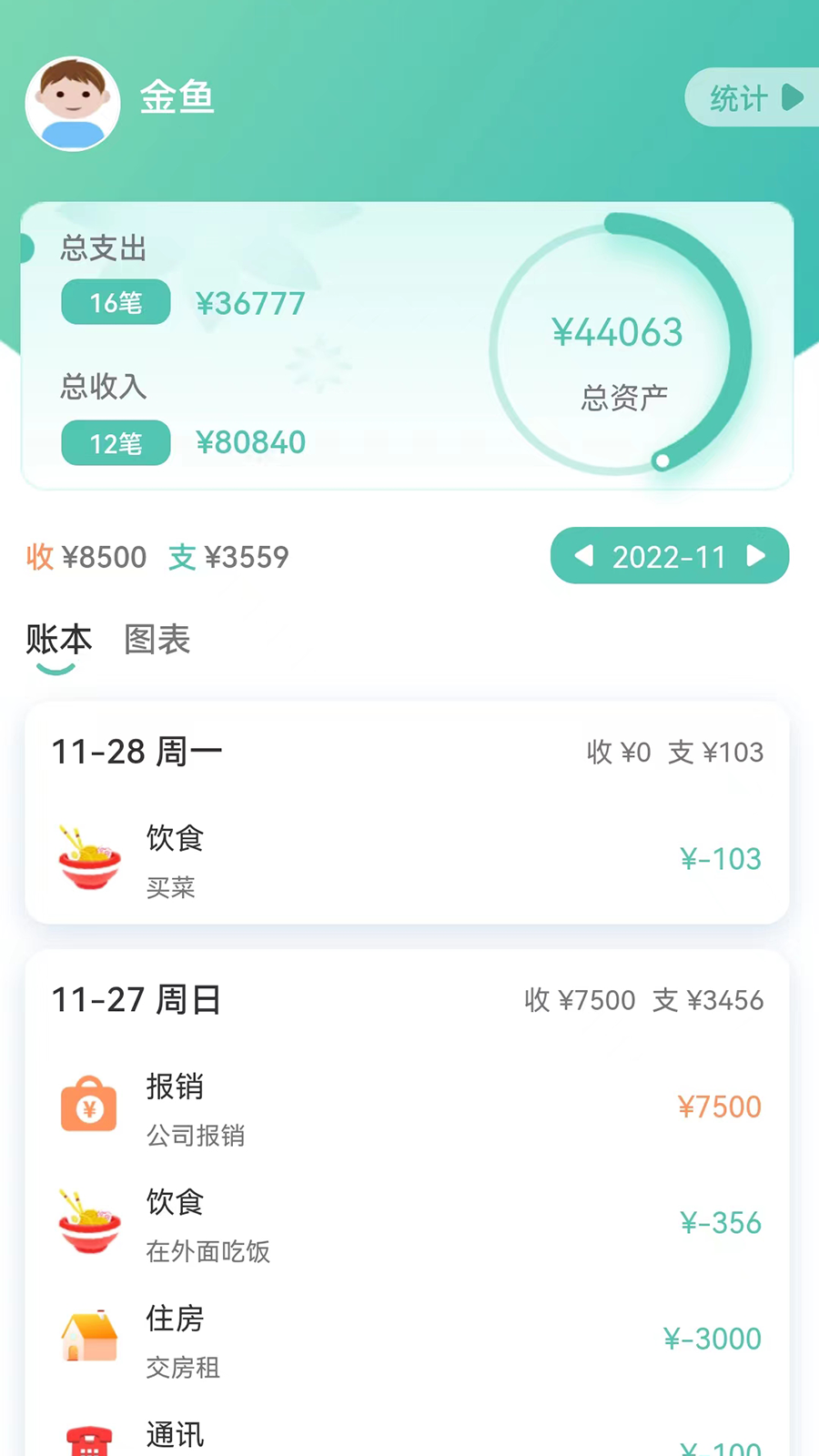 小果记账