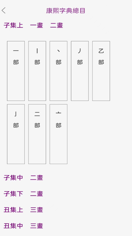 今日康熙字典