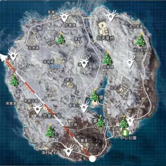 和平精英冰雪模式圣诞树在哪里 冰雪模式玩法攻略介绍 和平精英冰雪模式圣诞树在哪里 冰雪模式玩法攻略介绍
