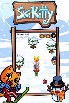 滑雪猫咪