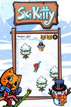 滑雪猫咪