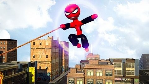 Ultimate Spider-StickMan Rope Hero Fight