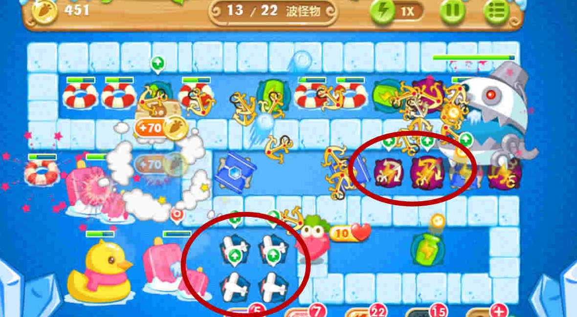 保卫萝卜2第50关攻略 保卫萝卜2第50关攻略