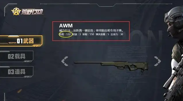 荒野行动awm威力有多大 荒野行动awm威力有多大