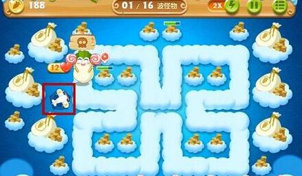 保卫萝卜2第五十一关完美通关