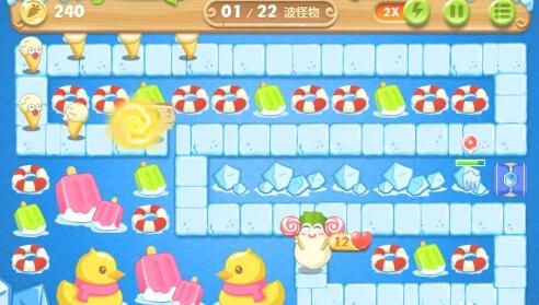保卫萝卜2第50关攻略图解