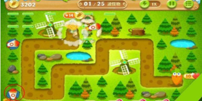 保卫萝卜2第20关攻略图解法 保卫萝卜2第20关攻略图解法