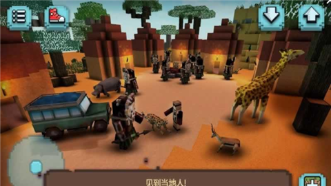 草原狩猎广场的动物