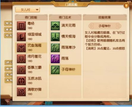 梦幻西游门派技能介绍 梦幻西游门派技能介绍