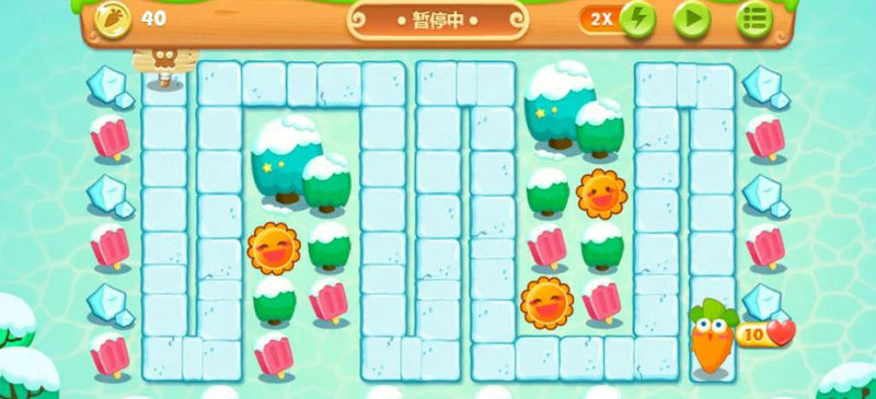 保卫萝卜2第十五关的攻略