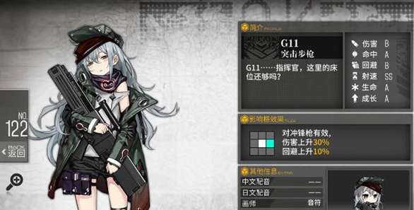 少女前线g11强度