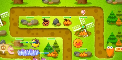 保卫萝卜十六关攻略