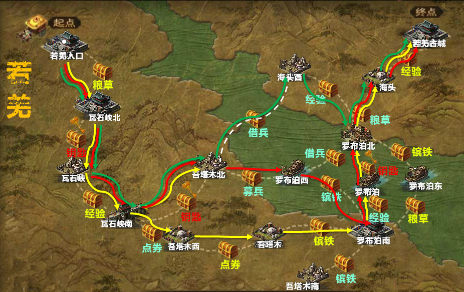 攻城掠地新版古城探宝最佳路线