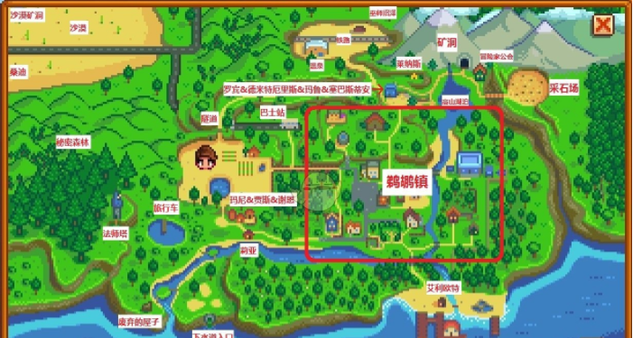 星露谷物语NPC都在哪里