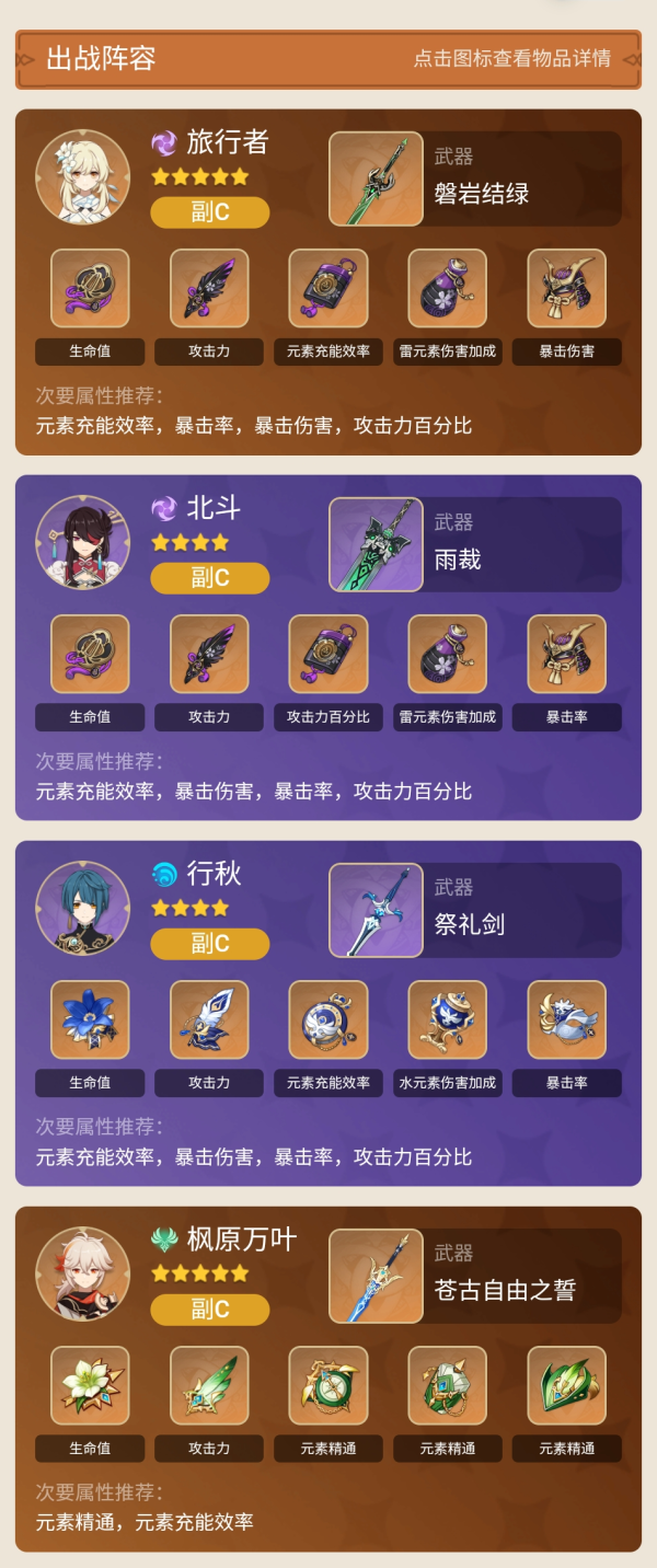 原神雷泽怎么配队