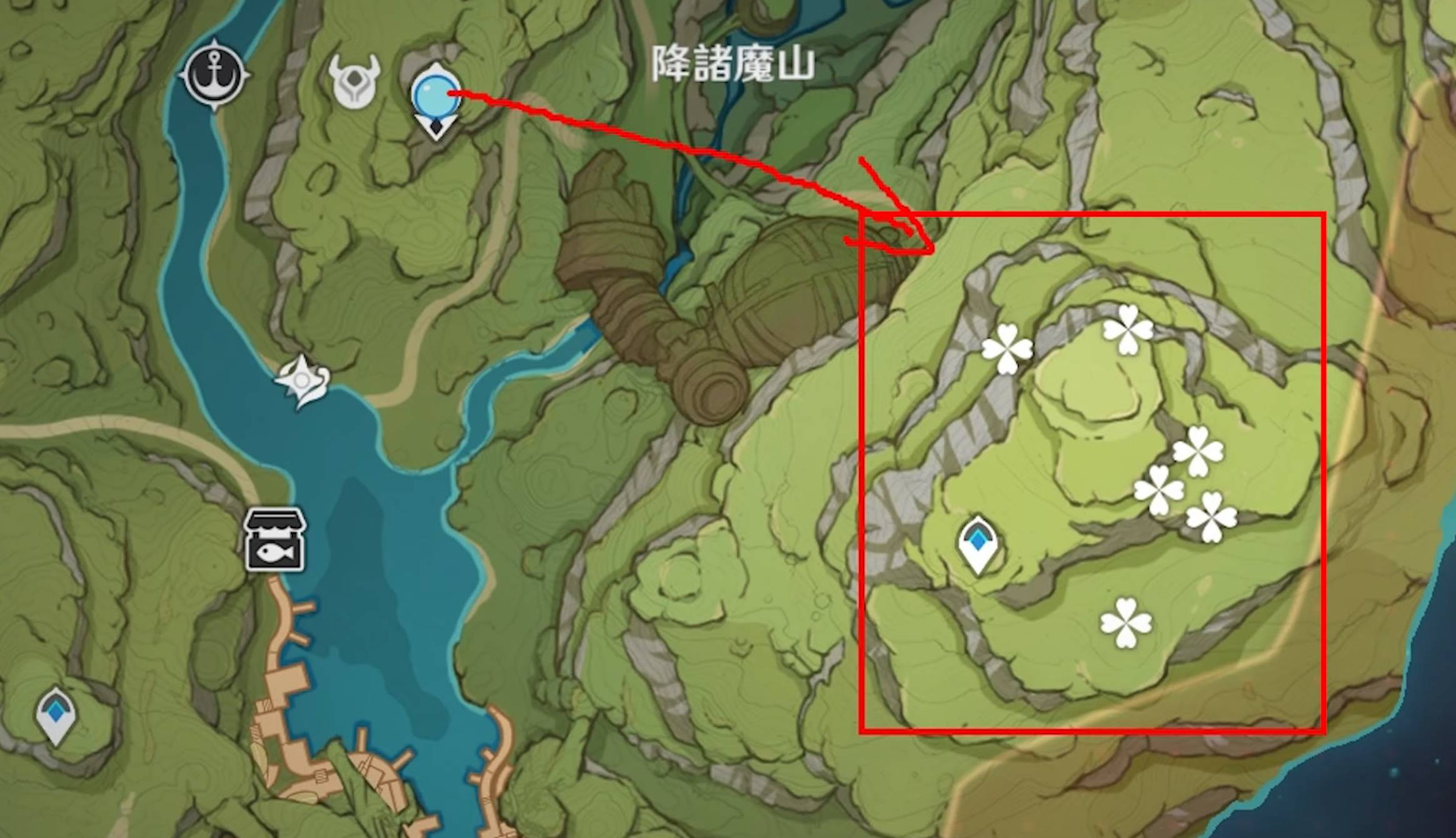 原神树王圣体菇采集路线在哪里