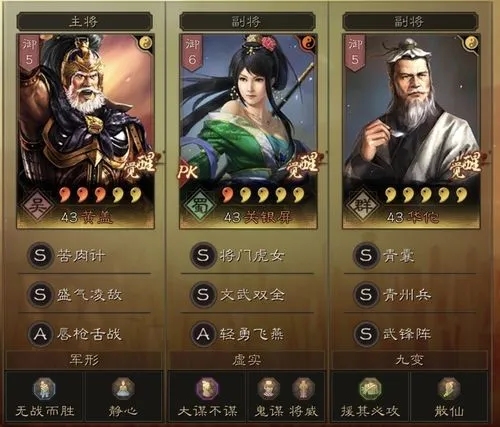 三国志战略版有哪些队伍