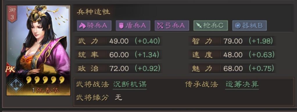 烽火十八州武将张春华怎么玩 张春华阵容攻略 烽火十八州武将张春华怎么玩 张春华阵容攻略
