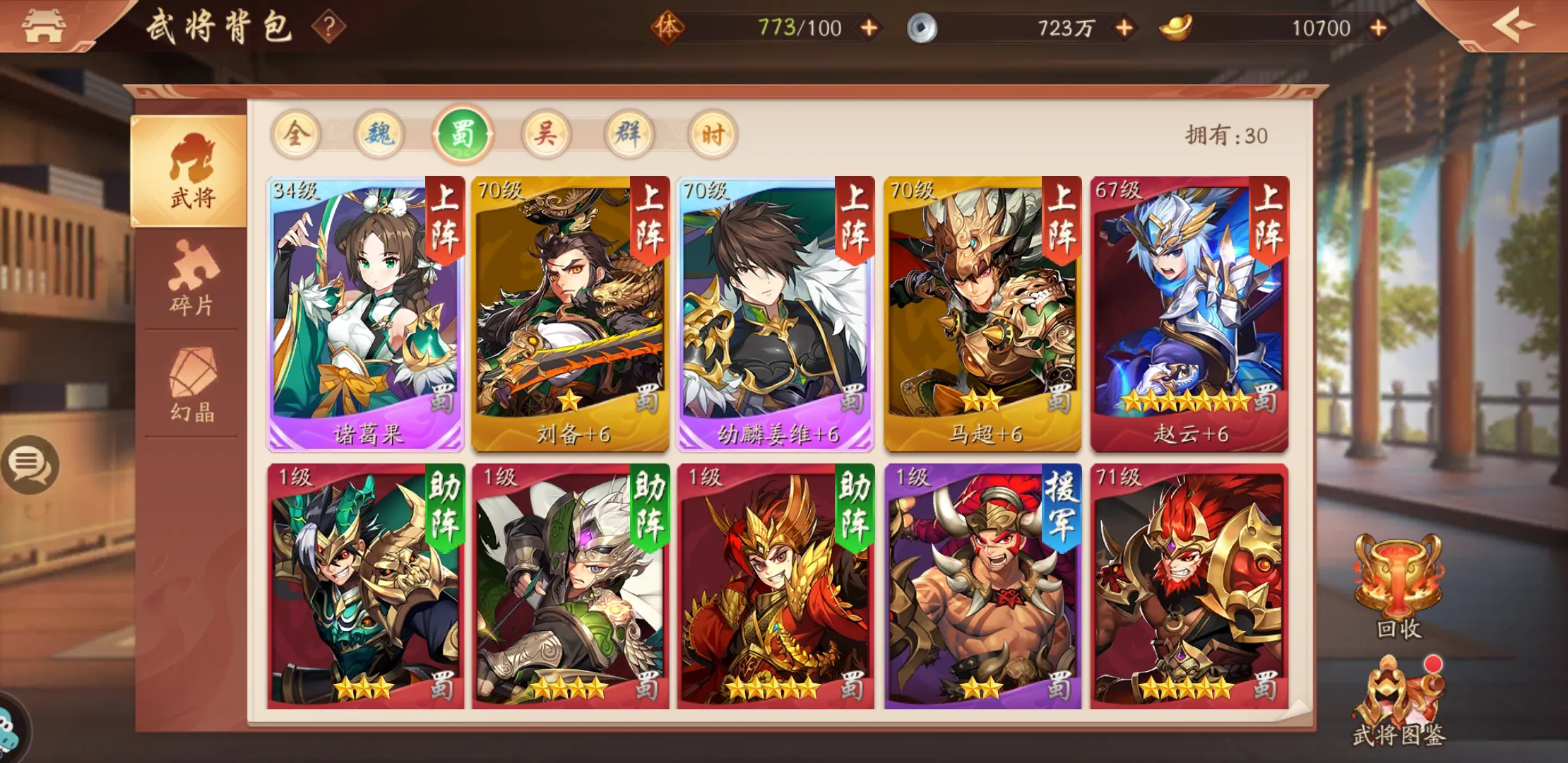 少年三国志2蜀国怎么搭配阵容