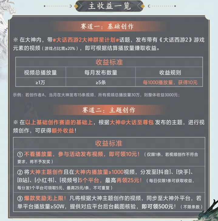 《大话西游2》大神群星计划升级：创作无门槛，收益无上限