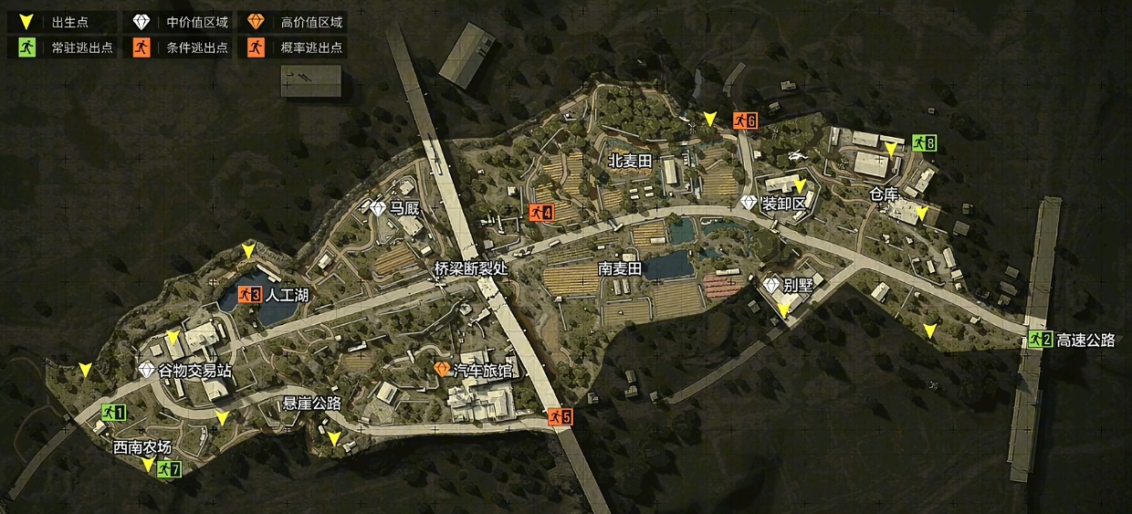 暗区突围农场怎么跑图