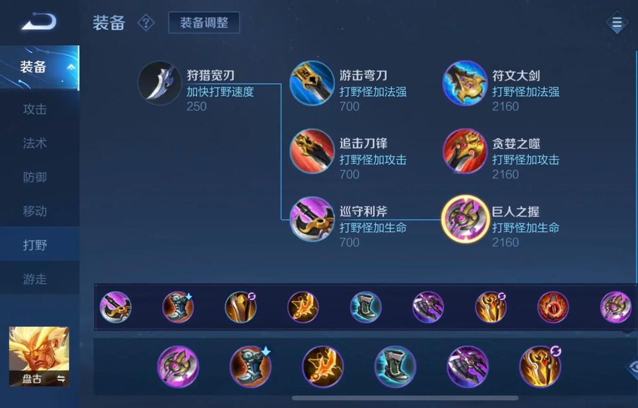 王者荣耀盘古出装顺序是什么