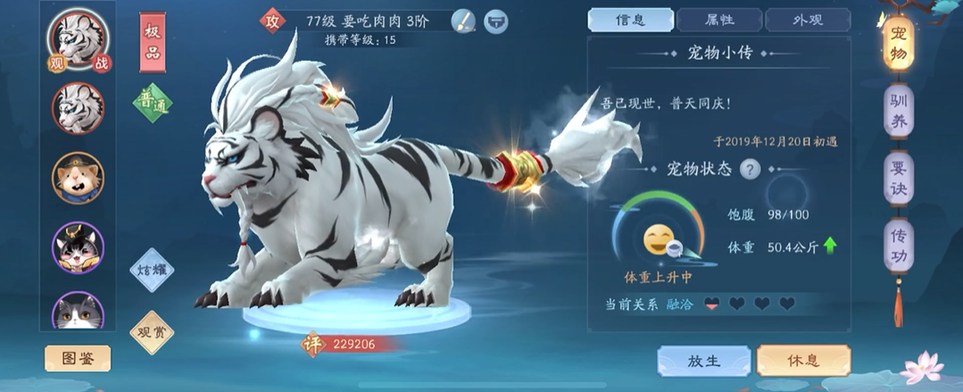 新笑傲江湖要哪个宠物