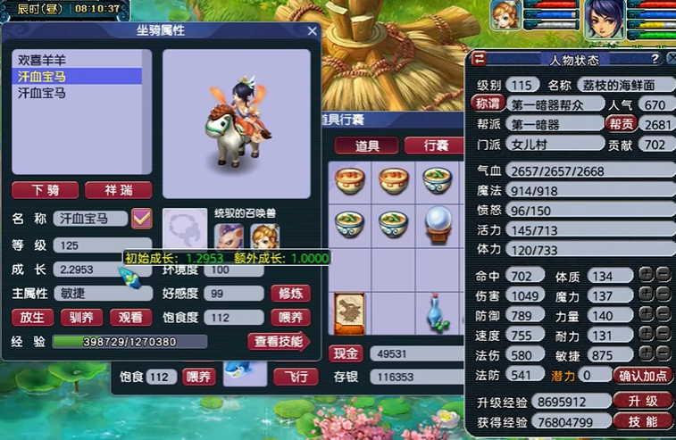 梦幻西游满坐骑加什么属性 梦幻西游满坐骑加什么属性