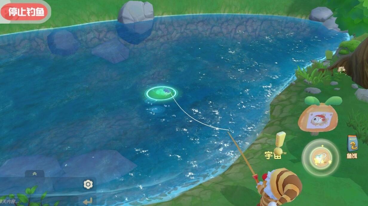 摩尔庄园家园池塘怎么钓河童