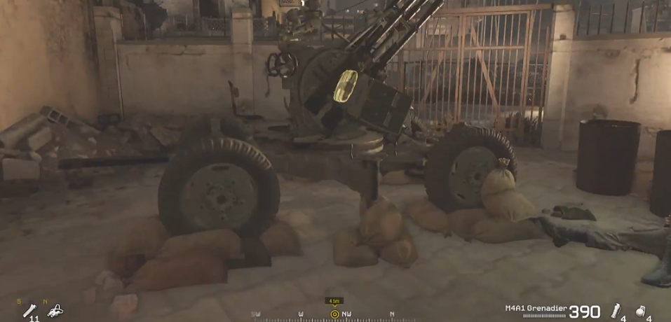 使命召唤4摧毁防空炮怎么过