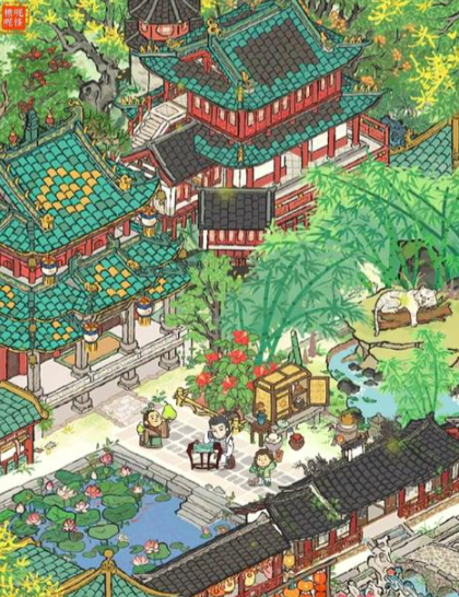 江南百景图哪里有荷花