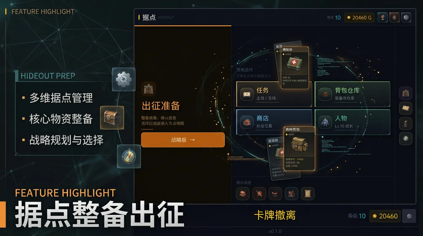 卡牌撤离
