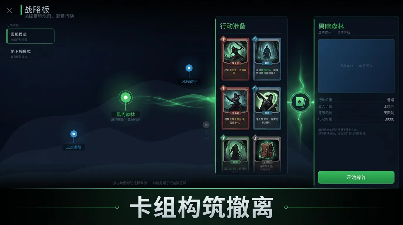 卡牌撤离