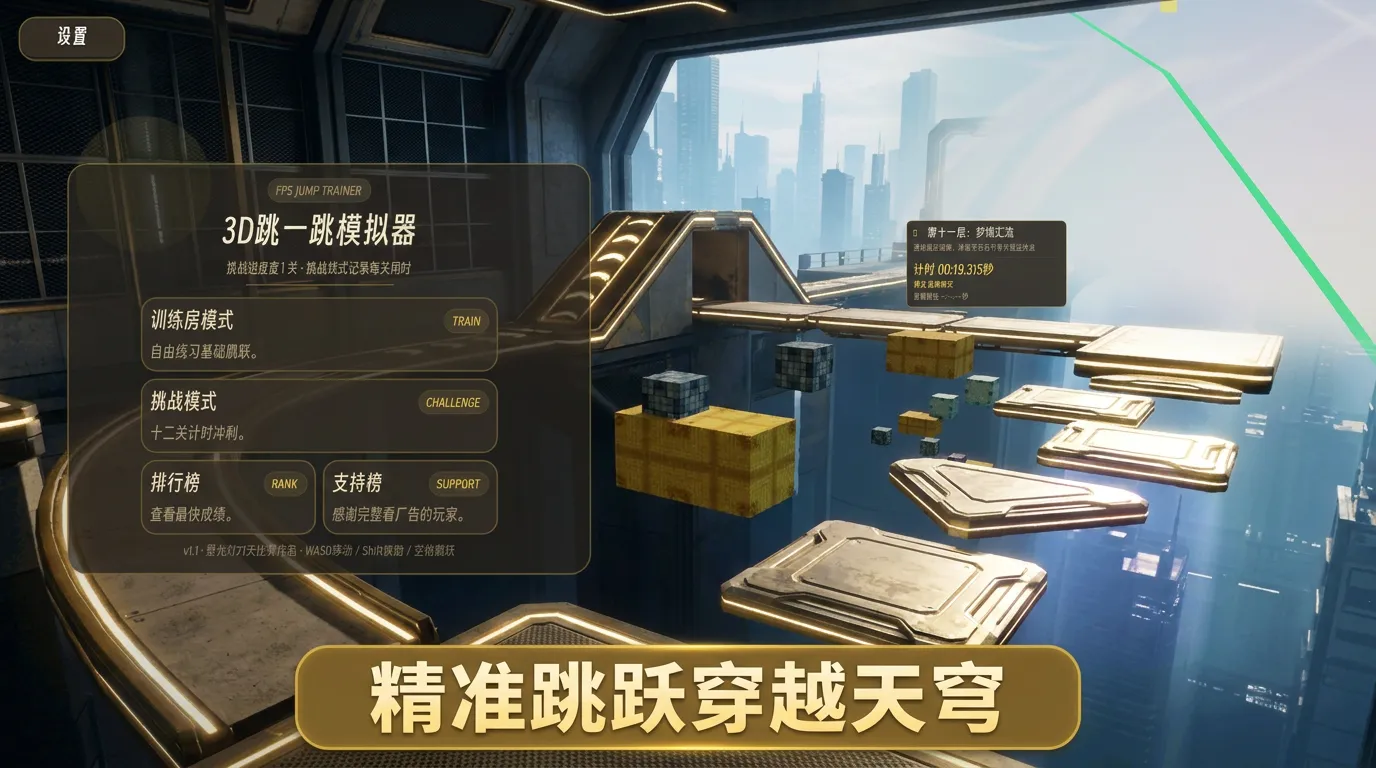 3d跳一跳模拟器